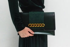 Genuine Leather Clutch Bag Purse Shoulder Bag for Women Leather Crossbody Bag - EverHandmade