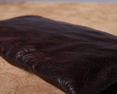 leather zip wallet mens long leather wallet zip around wallet long wallets for men 