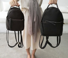 Mini LEATHER WOMEN Small Backpack Purses Cute Vintage School Backpacks FOR WOMEN