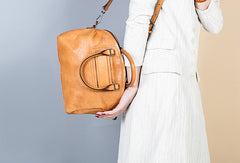 Handmade Genuine Leather Handbag Shopper Bag Crossbody Bag Shoulder Bag Purse For Women - EverHandmade