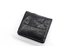 Leather Mens Front Pocket Wallet Small Wallet Slim Wallet billfold Card Wallet for Men