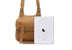 Vintage Unique Cool Leather Small Messenger Bag for men Shoulder Bag for men