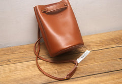 Stylish LEATHER WOMEN Bucket SHOULDER BAG Barrel Crossbody Purses FOR WOMEN