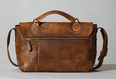 Handmade Leather Mens Cool Shoulder Bag Messenger Bag for men