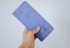 Handmade LEATHER Womens Long Wallet Leather Bifold Long Wallet FOR Women