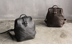 Vintage LEATHER WOMEN Doctor Backpack Purses Black School Backpacks FOR WOMEN