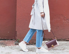 Stylish Leather Womens Cute Small Shoulder Bag Crossbody Purse for Women