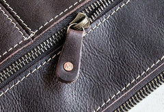 Handmade leather clutch bag wallet leather ipad case men Black long wallet