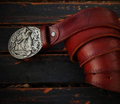 Handmade Leather Mens Belts Custom Cool Leather Men Black Belt for Men