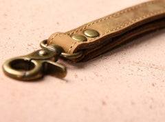 Vintage Leather Mens Zipper Wristlet Wallet Clutch Wallets for Men