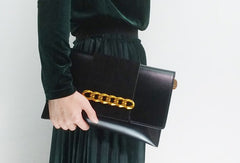 Genuine Leather Clutch Bag Purse Shoulder Bag for Women Leather Crossbody Bag - EverHandmade
