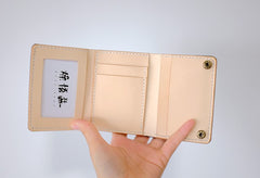 Handmade LEATHER Womens Trifold Small Wallet Leather Small Wallet FOR Women