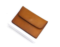 Leather Mens Card Wallet Front Pocket Wallet Small Slim Wallets Change Wallets for Men