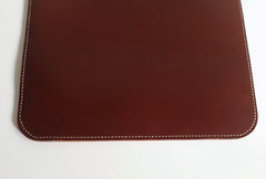 Handmade Leather Red Womens Slim Tote Shoulder Tote Bag for Women