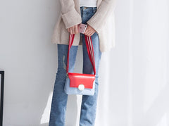 Stylish Leather Womens Cute Mini Shoulder Bag Crossbody Purse for Women