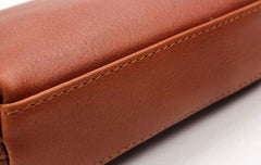 Vintage LEATHER Womens Zipper Wallet Change Wallet Makeup Pouches FOR Women