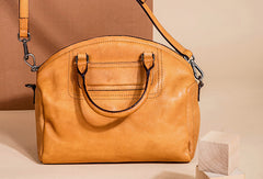 Handmade Genuine Leather Handbag Shopper Bag Crossbody Bag Shoulder Bag Purse For Women - EverHandmade