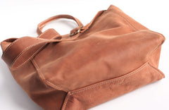 Vintage WOMENs LEATHER Handbag Tote Bag Work Tote Shoulder Purse FOR WOMEN