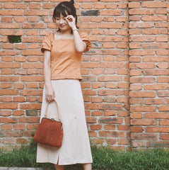 Vintage Leather Womens Frame Handbag Frame Purse Handbag for Women