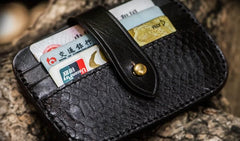 Handmade Leather Mens Cool billfold Wallets Card Holder Small Card Slim Wallets for Men