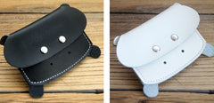 Cute LEATHER Womens Small Hippo Change Wallet Leather Card Wallet FOR Women