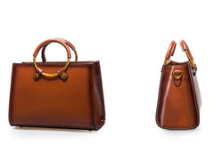 Genuine Leather crossbodybag handbag shoulder bag for women leather bag - EverHandmade