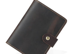 Cool Leather Mens Small Passport Wallet Slim billfold Travel Wallets for Men