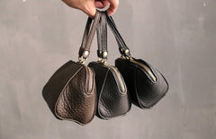 Mini LEATHER Womens Wristlet Wallet Change Wallet Makeup Pouch FOR Women