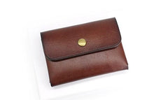 Leather Mens Front Pocket Wallet Small Wallet Card Wallet Change Wallets for Men