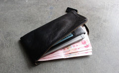 Fashion LEATHER Womens Long Clutch Wallet Zipper Slim Long Wallet FOR Women