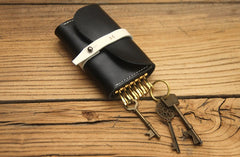 Cute LEATHER Womens Small Card Key Wallet Leather Key Wallet FOR Women