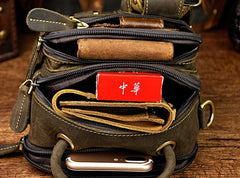 Vintage Leather Belt Pouches for Men Waist Bag BELT BAG Shoulder Bag For Men