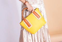 Handmade Genuine Leather Handbag Shoulder Bag Purse For Women Leather Shopper Bag - EverHandmade
