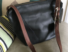 Vintage LEATHER WOMENs Bucket SHOULDER BAG Barrel Crossbody Purse FOR WOMEN