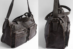 Vintage WOMENs LEATHER Travel Handbag Travel Bag Shoulder Bag FOR WOMEN