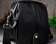 Mens Leather Small Belt Pouch Side Bags Waist Pouches COURIER BAG Holster Belt Case for Men