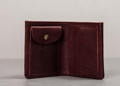 Cool Leather Men Small Wallet Bifold billfold Wallet for Men