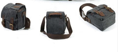 Mens Small Canvas Camera Messenger Bag Side Bag Camera Shoulder Bag for Men