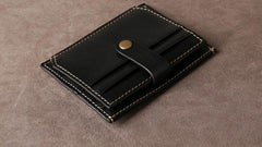 Leather Mens Cool Front Pocket Wallet Small Leather Wallet Men billfold Wallets  for Men