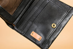 Handmade Genuine Leather Wallet billfold Leather Wallet Slim Bifold Wallet Bag For Women - EverHandmade