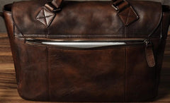 Genuine Leather Vintage Mens Cool Messenger Bag Shoulder Bag for men