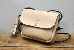 Cute LEATHER WOMEN Mini SHOULDER BAG Tassels Small Crossbody Purses FOR WOMEN