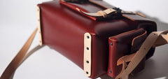 Handmade Leather Red Womens Messenger Bag Fashion Shoulder Bag for Women