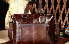 Vintage Leather Mens Briefcase Business Bag Work Bag For Men