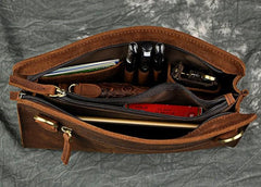 Vintage Large Leather Mens Wristlet Bag Wristlet Wallet Side Bag Clutch Wallet for Men