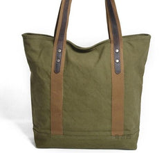 Mens Canvas Tote Purse Handbags Canvas Shoulder Bag for Men