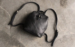 Vintage LEATHER WOMEN Doctor Backpack Purses Black School Backpacks FOR WOMEN