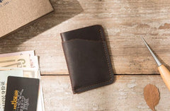 Leather Mens Card Holders Slim Front Pocket Wallet Card Wallet for Men