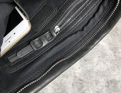 Genuine Leather Braided Mens Clutch Cool Slim Wallet Zipper Clutch Wristlet Wallet for Men