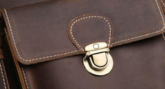 Cool Leather Mens Briefcase Messenger Bag Shoulder Bag Satchel Backpack for men